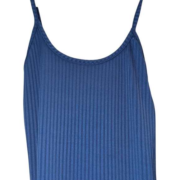 NWT Royal Blue Sleeveless Ribbed Dress - Picture 2 of 4